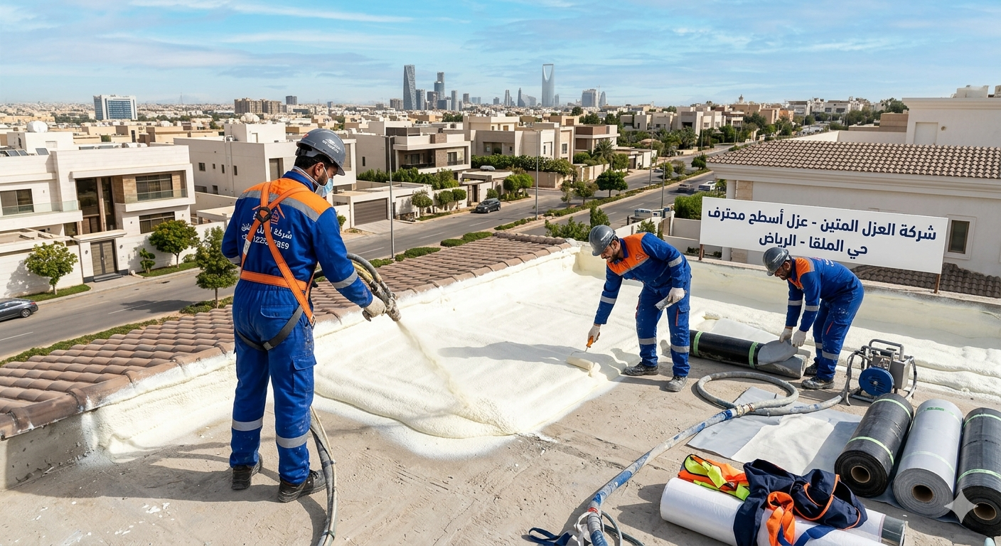 أفضل شركة عزل أسطح في حي الملقا بالرياض